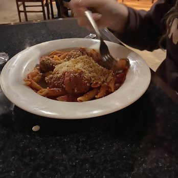 Rhapsody Restaurant - Penne pasta and house made meatballs. We had enough to share for second meal. - New American Near Me - Nelsonville, Ohio Rhapsody Restaurant - Penne pasta and house made meatballs. We had enough to share for second meal. - New American Near Me - Nelsonville, Ohio