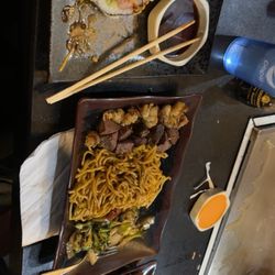 Sakura Hibachi - Lobster, fillet mignon, deep fried California roll with masago.