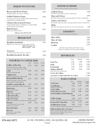 Menu photo 1 Stilwell's Restaurant De Queen, AR