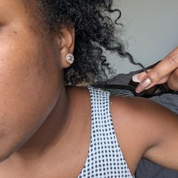 Hair in July fresh after a wash before straightening