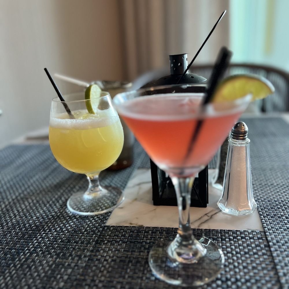 Shore - Peach margarita and ginger cosmopolitan - Seafood Near Me - Jekyll Island, Georgia Shore - Peach margarita and ginger cosmopolitan - Seafood Near Me - Jekyll Island, Georgia