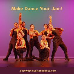 East West Music and Dance - Express yourself through dance! Learning dance skills help build strength, coordination, poise, balance, flexibility, and self-confidence.