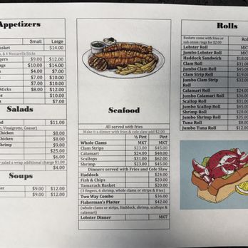 Tamarack Restaurant Drive In - menu - Seafood Near Me - Laconia, New Hampshire Tamarack Restaurant Drive In - menu - Seafood Near Me - Laconia, New Hampshire