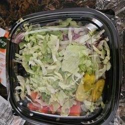 Hungry Howie's Pizza & Subs - Antipasto Salad before I stirred it up from the bottom.