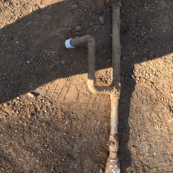 Green Grass Pro - The old pipe extracted by Jay's plumber friend - Landscaping Near Me