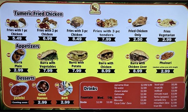 Menu photo 2 Roopram Orlando, FL