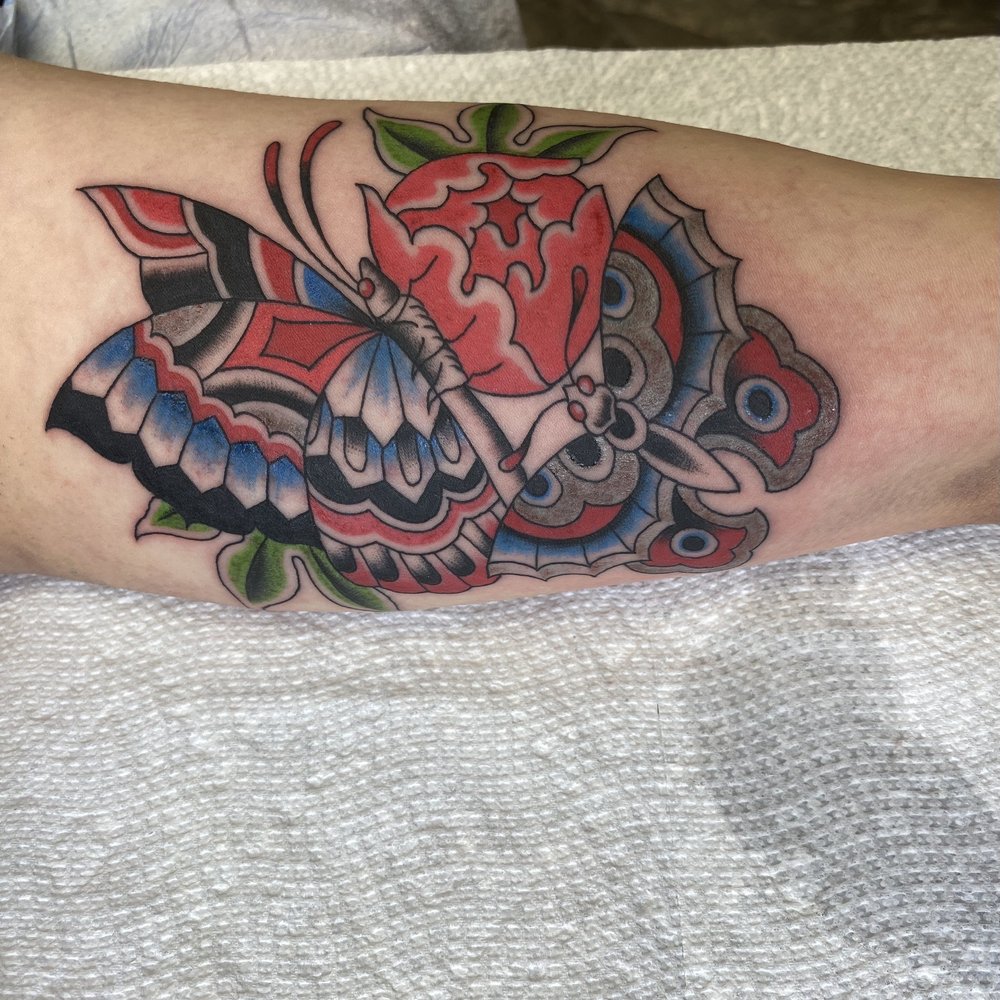 Finished product. I chose red and blue for my colors to match my USA theme, and Logan picked grey as an accent color which worked so well! Finished product. I chose red and blue for my colors to match my USA theme, and Logan picked grey as an accent color which worked so well!