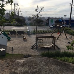 Parque da Luz - Playground com vista pra Ponte Hercilio Luz