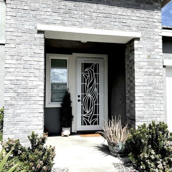 Mobile Screen Shop - White Titan "elegante" model security screen door installed in Summerly, Lake Elsinore . #stainlesssteelsecurityscreendoor - Windows Installation Near Me Mobile Screen Shop - White Titan "elegante" model security screen door installed in Summerly, Lake Elsinore . #stainlesssteelsecurityscreendoor - Windows Installation Near Me
