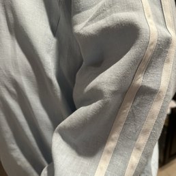 Custom baby-blue linen