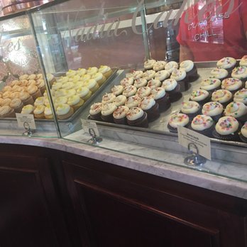Nadia Cakes - Cupcake display case inside Nadia's - Bakeries Near Me - Maple Grove, Minnesota