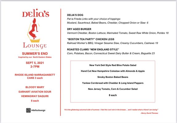 Menu photo 1 Delia's Lounge Brooklyn, NY