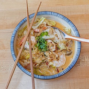 Luck Gai Cafe - Tom kah shrimp add noodles - Chicken Shop Near Me - Anaheim, California Luck Gai Cafe - Tom kah shrimp add noodles - Chicken Shop Near Me - Anaheim, California
