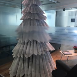 Bovis Lend Lease - Original árbol navideño hecho con planos !