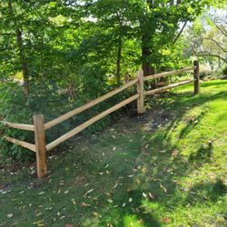 Cornerstone Landscaping - Split rail fencing