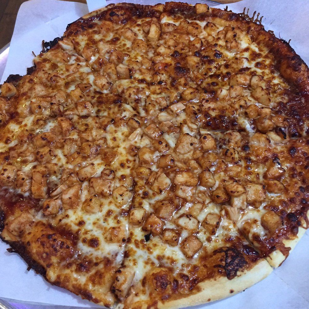 14" BBQ chicken pizza