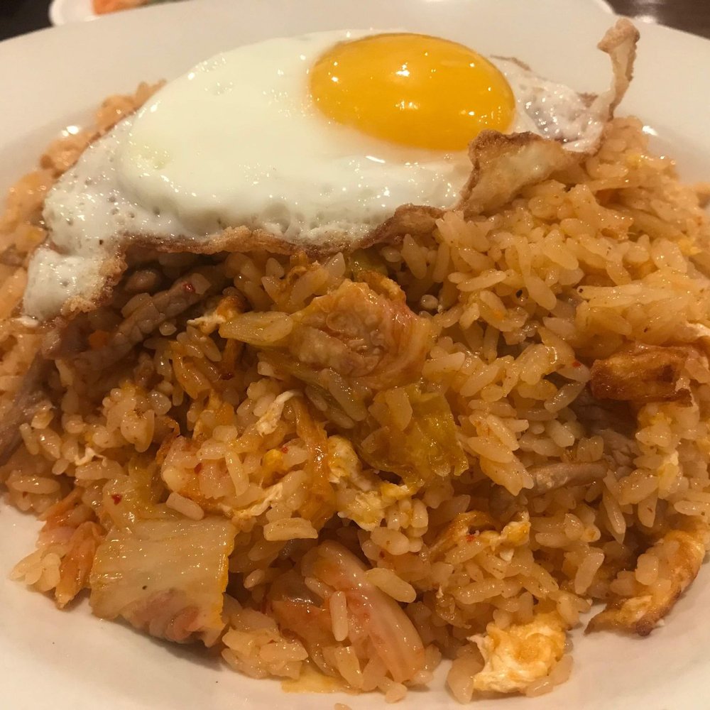 Mangetsu - Kimche Fried Rice w Pork - Japanese Near Me - Melbourne, Florida Mangetsu - Kimche Fried Rice w Pork - Japanese Near Me - Melbourne, Florida