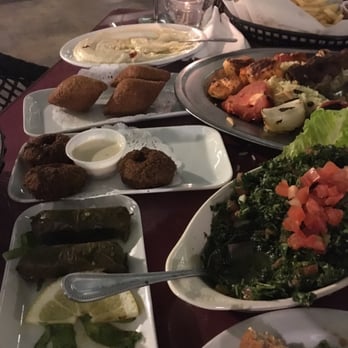 Eden Garden Cafe - We were too hungry to take a pic when we first got it! Parts of the mini meza and kabob for two. - Mediterranean Near Me - Glendora, California Eden Garden Cafe - We were too hungry to take a pic when we first got it! Parts of the mini meza and kabob for two. - Mediterranean Near Me - Glendora, California