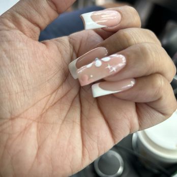 Elsa' Nail Spa & Lashes - The ring finger was supposed to be a flower not a blob - Nail Salons Near Me - Bakersfield, California Elsa' Nail Spa & Lashes - The ring finger was supposed to be a flower not a blob - Nail Salons Near Me - Bakersfield, California
