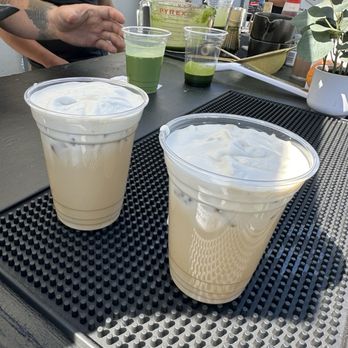 Cowboy Coffee - Butterscotch latte with vanilla foam - Coffee & Tea Near Me - Sunnyvale, California