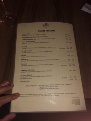 Menu photo 5 La Barca Luzern, LU Menu photo 5 La Barca Luzern, LU