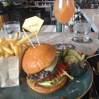 The Bancroft - Bancroft burger and fries with incredible house pickles - New American Near Me - Burlington, Massachusetts