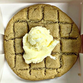 Crumbl - Main Line - Waffle Cookie - a buttery waffle cookie topped with buttercream and maple syrup. - Bakeries Near Me - Wynnewood, Pennsylvania