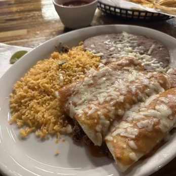 Blue Agave Cantina - Beef Enchiladas - Salad Near Me - Columbiana, Alabama