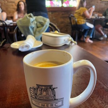 The Merc - Oat milk latte - American Near Me - Saratoga Springs, New York The Merc - Oat milk latte - American Near Me - Saratoga Springs, New York