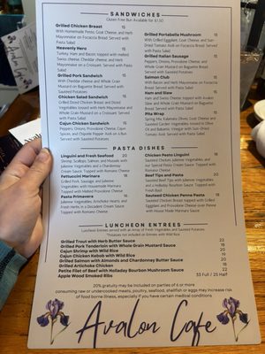 Menu photo 2 Avalon Cafe Weston, MO