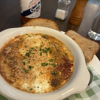 Cafe Malou - Baked eggs! I did the veggie. First time trying a baked egg and I would try again!! - Breakfast & Brunch Near Me - New Orleans, Louisiana Cafe Malou - Baked eggs! I did the veggie. First time trying a baked egg and I would try again!! - Breakfast & Brunch Near Me - New Orleans, Louisiana