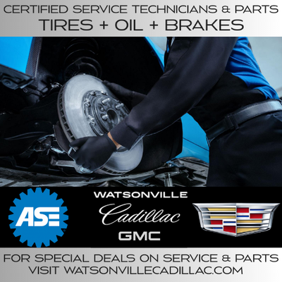 20% Off Specials on Services for Your Vehicles - First time visit? Get 20% off your first visit to our award-winning Service Department (does not include detailing, windshields, or tires). New clients only.
20% Off first service visit for new clients!
Shop fees, environmental fees, core charges, taxes, and other federal, state, or locally mandated fees are in addition to this offer. Discount applied before fees/taxes. Limit 1 discount per transaction. Please show or mention offer to service advisor or parts counter upon arrival at dealership. Offer not applicable to all vehicles or circumstances. See service advisor, parts counter or dealer representative for details.
See dealer for complete details. Some restrictions apply. Prices subject to change without notice. All offers above are starting at prices and apply to most vehicles. Percentage off not to exceed $300.
Valid Until 07-31-2023
OFFER CODE: F155100
Shop Certified Pre-Owned & Take Advantage of our Special Deals on Certified Services & Repairs. Come Visit Watsonville Cadillac GMC today! 20% Off Specials on Services for Your Vehicles - First time visit? Get 20% off your first visit to our award-winning Service Department (does not include detailing, windshields, or tires). New clients only.
20% Off first service visit for new clients!
Shop fees, environmental fees, core charges, taxes, and other federal, state, or locally mandated fees are in addition to this offer. Discount applied before fees/taxes. Limit 1 discount per transaction. Please show or mention offer to service advisor or parts counter upon arrival at dealership. Offer not applicable to all vehicles or circumstances. See service advisor, parts counter or dealer representative for details.
See dealer for complete details. Some restrictions apply. Prices subject to change without notice. All offers above are starting at prices and apply to most vehicles. Percentage off not to exceed $300.
Valid Until 07-31-2023
OFFER CODE: F155100
Shop Certified Pre-Owned & Take Advantage of our Special Deals on Certified Services & Repairs. Come Visit Watsonville Cadillac GMC today!