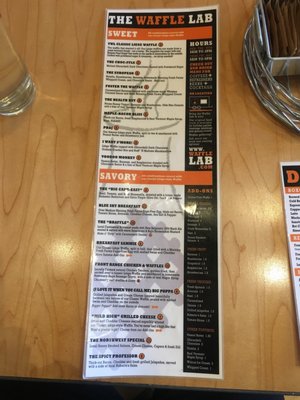 Menu photo 3 Waffle Lab Fort Collins, CO
