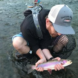 Right after getting some good tips from Miles at Trout Creek Outfitter Right after getting some good tips from Miles at Trout Creek Outfitter