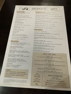 Menu photo 2 Draper's Steak & Seafood Fairfax, VA