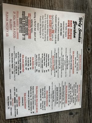Menu photo 1 Holy Smokes Bourbon and BBQ Watertown, NY