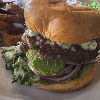 Janet's Cafe and Deli - Blue cheese avocado hamburger - New American Near Me - Santee, California