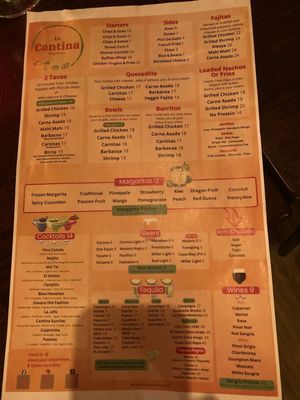 Menu photo 1 La Cantina Wildwood, NJ