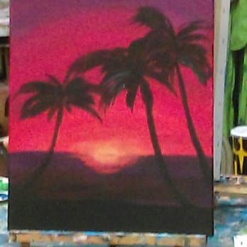 Paint and Pals - Beautiful sunrise..very talented! - Paint & Sip Near Me - Mobile, Alabama