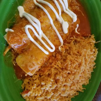 Santa Fe Mexican Grill - Enchiladas Maria with rice - Mexican Near Me - Greensboro, North Carolina