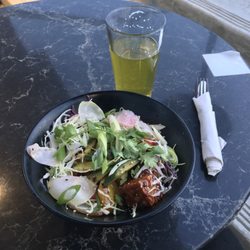 Gallery Patio & Lounge - Tempeh Teriyaki & Green Bird Lager