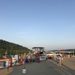 Monongahela Aquatorium - Boats docking for the Rockin' on the Mon summer concert series