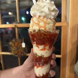Country Custard Cottage - Strawberry Pretzel Parfait