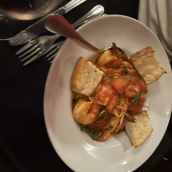 Mr. V's Bar and Grill - Shrimp with linguini - American Near Me - La Mirada, California