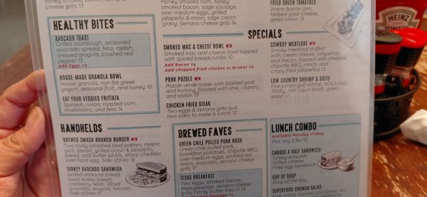 Menu photo 2 Brewed Fort Worth, TX