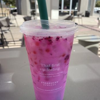 Starbucks - Dragon drink with raspberry popping boba pearls - Coffee & Tea Near Me - Los Gatos, California