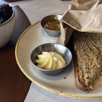 Monkeypod Kitchen - Delicious Whole grain Wheat bread accompanied by butter and Jams - Tacos Near Me - Honolulu, Hawaii Monkeypod Kitchen - Delicious Whole grain Wheat bread accompanied by butter and Jams - Tacos Near Me - Honolulu, Hawaii
