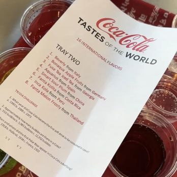 Coca-Cola-Store - tray two coca cola tastes of the world flight - Hobby Shops Near Me - Las Vegas, Nevada