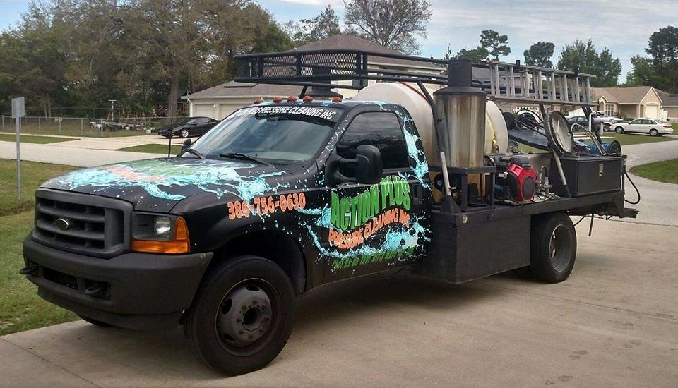 Slide of Action Plus Pressure Cleaning