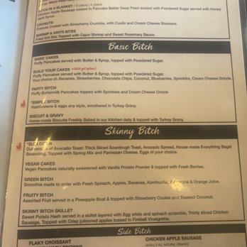 Breakfast Bitch - The menu lol - Breakfast & Brunch Near Me - Phoenix, Arizona